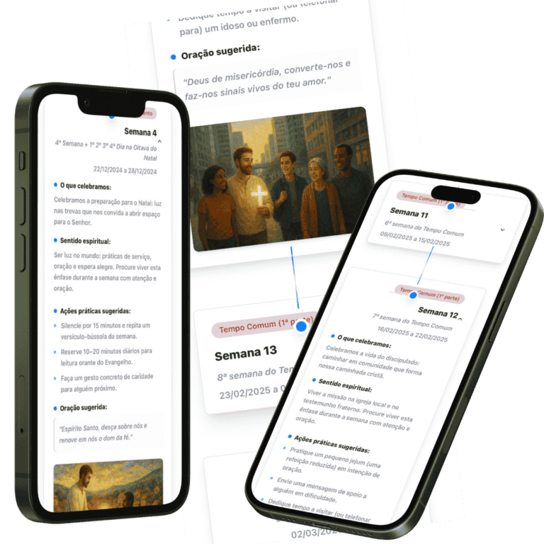Calendário do ano litúrgico contextualizado e explicado semana por semana